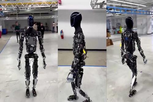 تازه ترین فیلم از راه رفتن ربات تسلا را تماشا کنید