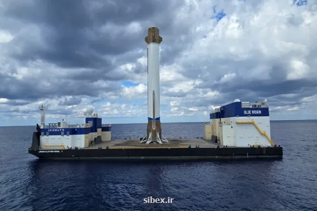 ویدئویی از فرود موشک بزرگ نیو گلن در دریا